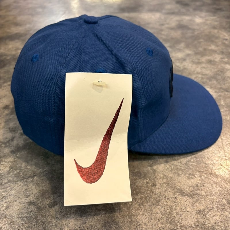 NIKE 90's “Swoosh Patch” Deadstock Cap BLUE N-1