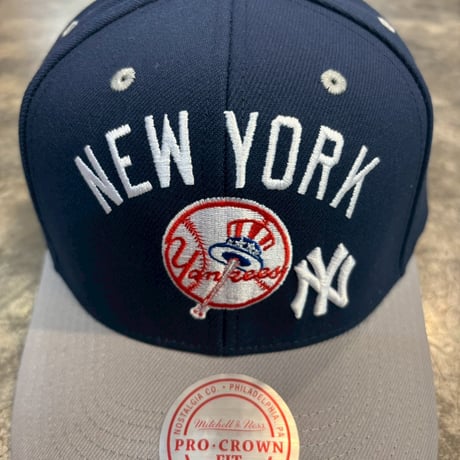 日本未発売モデル  Mitchell &Ness YANKEES collection カーブバイザー NAVY M-21