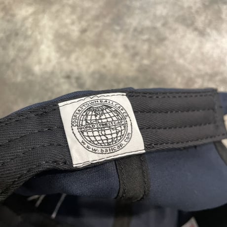 別注クーパーズタウンNYB_NAVY刺繍 WASHED CAP TWO-TONE(NAVY/STONE) USED加工 C-17
