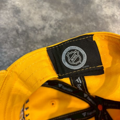 USA買付　Nashville Predators Fanatics Wordmark Core Fundamental Adjustable Hat - YELLOW US-17