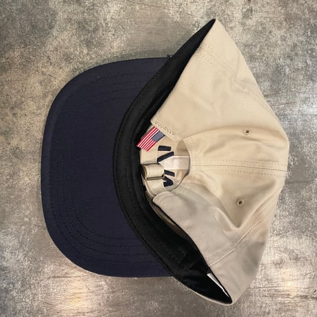 別注クーパーズタウンNYB_WASHED CAP (STONE/NAVY) USED 加工 C-65