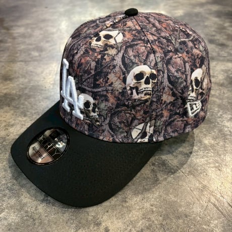 USA買付　Los Angeles Dodgers 'Camo Skulls' 9FORTY A-Frame Snapback NEWERA -18