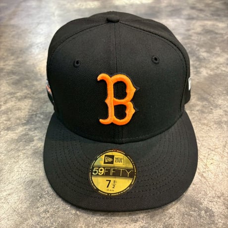 USA買付けNEWERA  REDSOX NEON world series  BLACK/ORENGE 7 2/159.6cm NEWERA-13