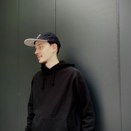 別注クーパーズタウンNYB_LIGHTGRAY刺繍 WASHED CAP TWO-TONE(BLACK/LIGHTGRAY) USED加工 C-18
