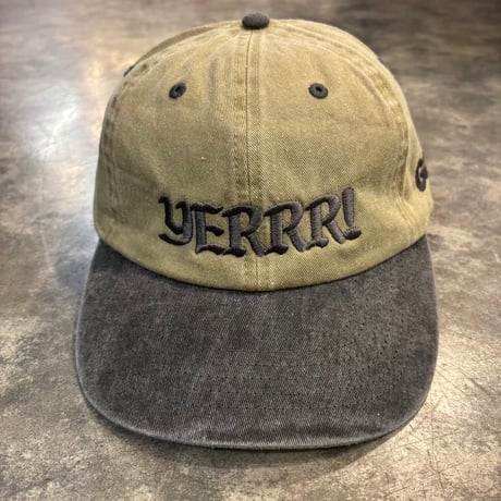 GC-YERRR! Cotton Cap BEIGE/BLACK GC-21