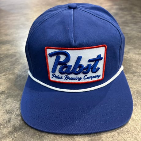 USA買付 Pabst Blue Ribbon Adjustable Golfer Hat with Rope - Blue　US-51