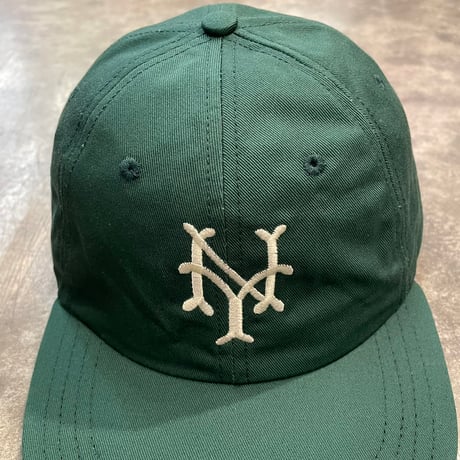クーパーズタウン NYCC1947_WASHED CAP (GREEN) USED加工 C-22