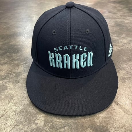 USA買付　Seattle Kraken adidas Team Snapback Hat - Deep Sea Blue　US-06