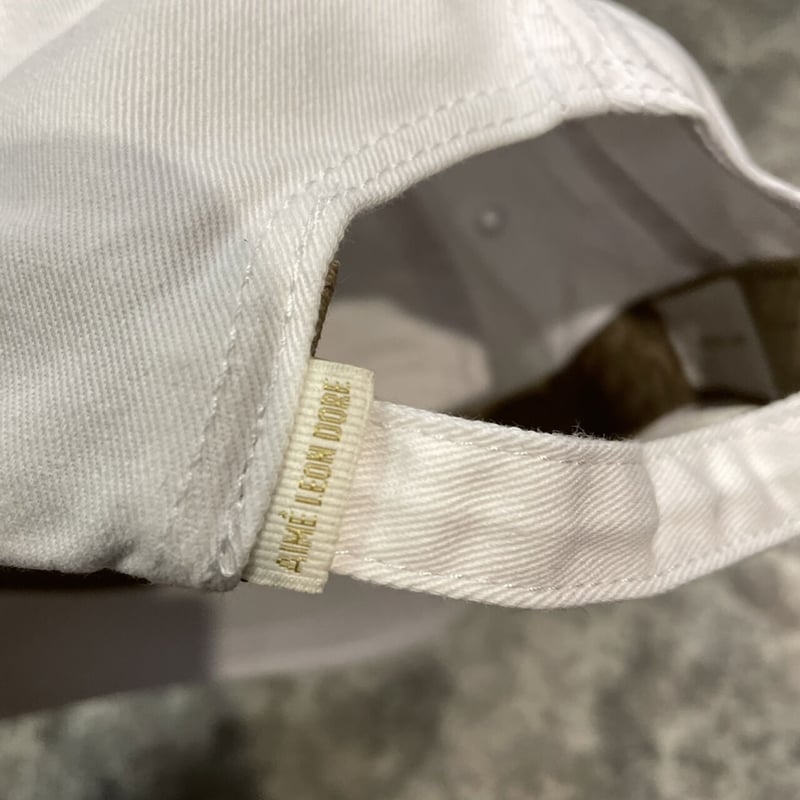 AIME LEON DORE 刺繍CAP WHITE | GOOD CAP CLUB