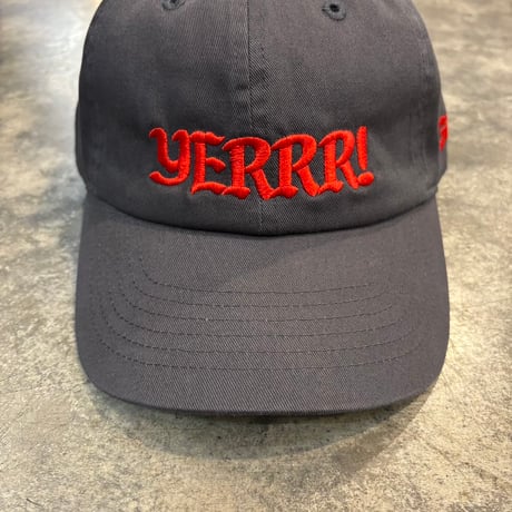 GC-YERRR! Cotton Cap L/XL CHARCOAL/RED GC-17