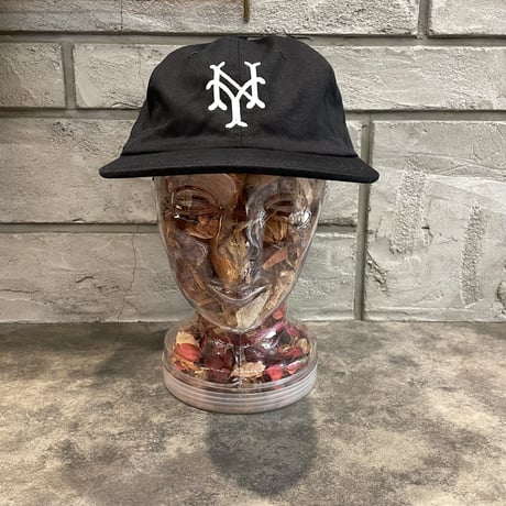 クーパーズタウン NYCC1947_WASHED CAP (Black) USED加工 C-23