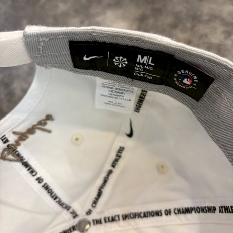 USA買付　 NIKE×Los Angeles Dodgers Club CAP WHITE×light brown N-181