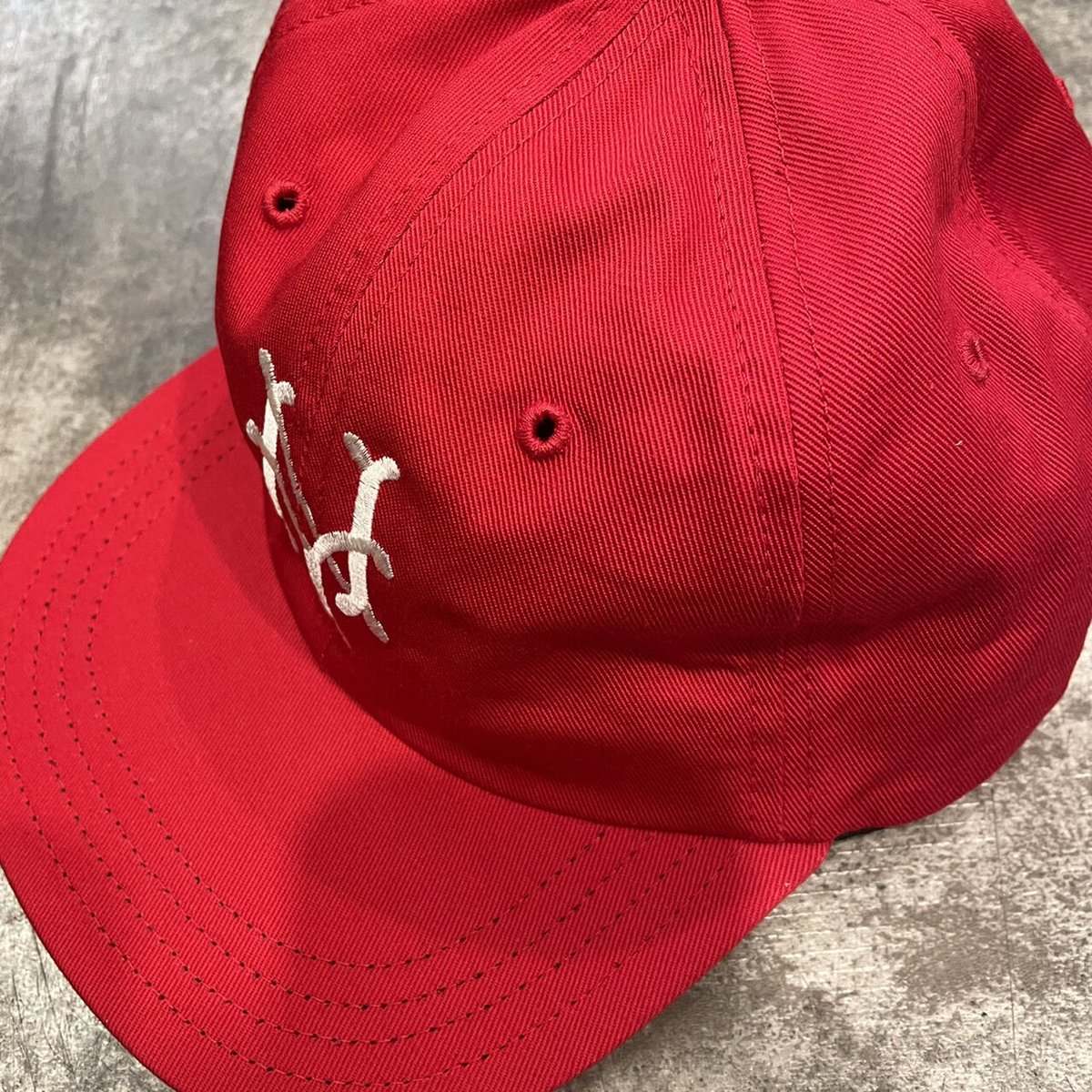 クーパーズタウン NYCC1947_WASHED CAP (RED) USED加工 C-26