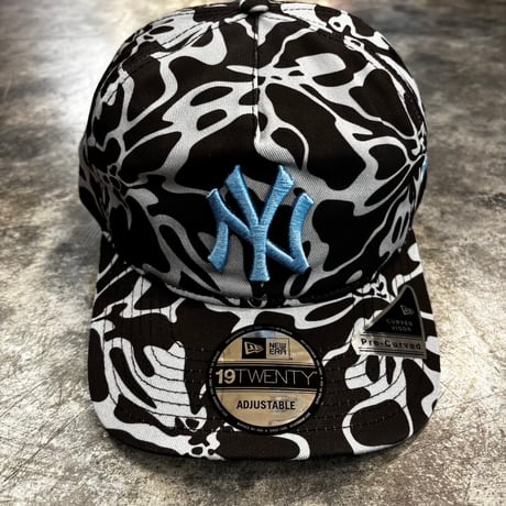 USA買付   New York Yankees  Black & Gray Camo 19TWENTY Adjustable Cap　NEWERA -79