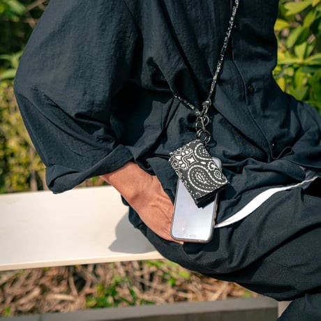 【7月中旬再入荷予定】S/ENDER - -"BANDANA" MULTI WALLET  <YELLOW> SE-14
