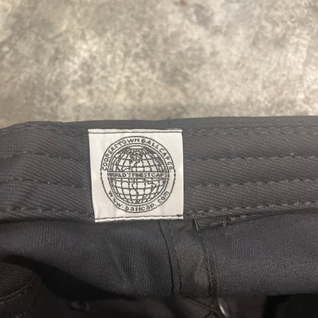 別注クーパーズタウンNYB_LIGHTGRAY刺繍 WASHED CAP TWO-TONE(BLACK/LIGHTGRAY) USED加工 C-18