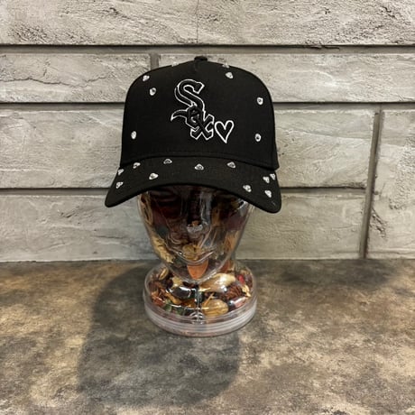 USA買付 NEW ERA Chicago White Sox Crystal Heart Edition Black  9FORTY A-Frame  NEWERA-66