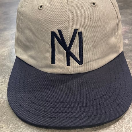 別注クーパーズタウンNYB_WASHED CAP (STONE/NAVY) USED 加工 C-65
