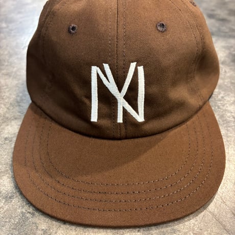 別注クーパーズタウンNYB_WASHED CAP (BROWN) USED加工 C-95