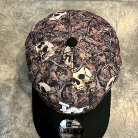 USA買付　Los Angeles Dodgers 'Camo Skulls' 9FORTY A-Frame Snapback NEWERA -18