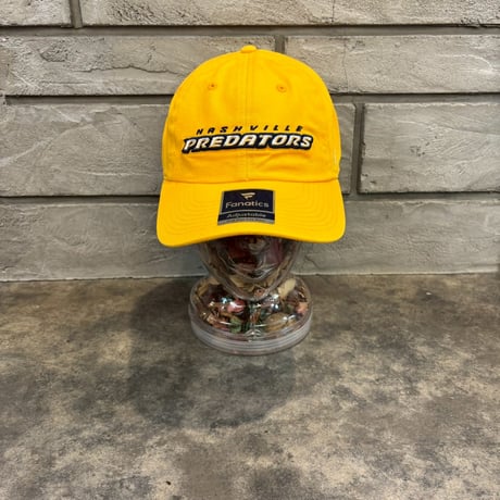 USA買付　Nashville Predators Fanatics Wordmark Core Fundamental Adjustable Hat - YELLOW US-17