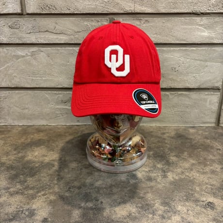 USA買付　Oklahoma Sooners Top of the World Staple Adjustable Hat - RED　US-27