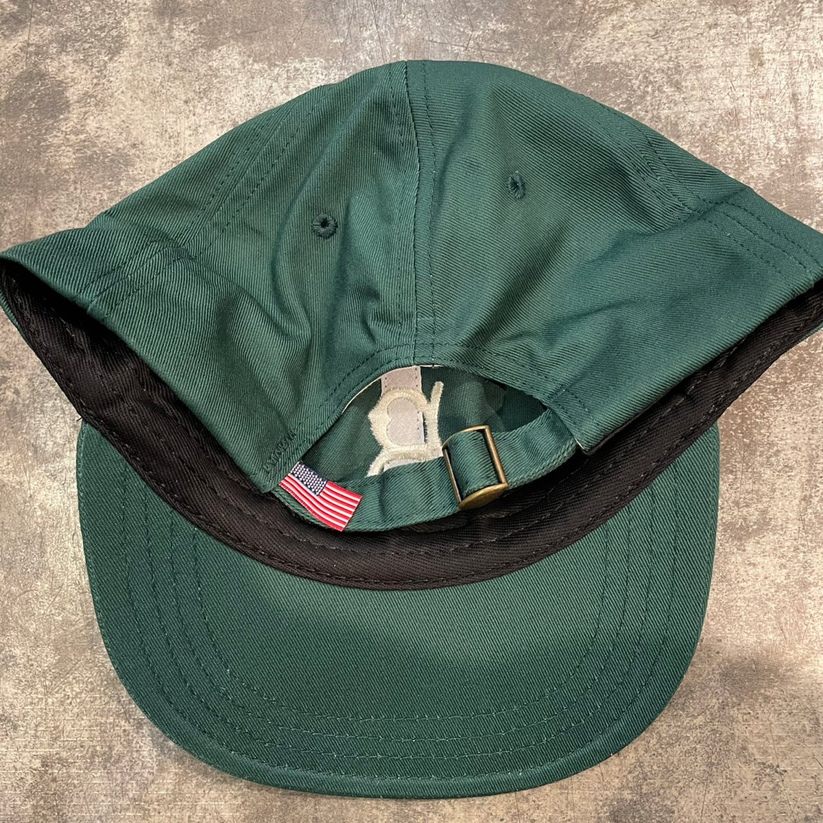カホン ココナッツブラウン×キャデラックグリーン 5 クーパーズタウン BRKN1955_WASHED CAP (GREEN) USED加工 C-2