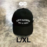 GC-Ain't nothing but a thing Cotton Cap L/XL BLACK GC-14