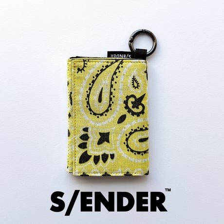 【7月中旬再入荷予定】S/ENDER - -"BANDANA" MULTI WALLET  <YELLOW> SE-14