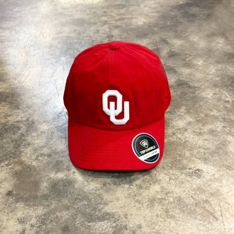 USA買付　Oklahoma Sooners Top of the World Staple Adjustable Hat - RED　US-27