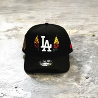 USA買付　Los Angeles Dodgers Flaming Rose 9FORTY A-Frame  Japanese Lantern Side Patch 　NEWERA -84