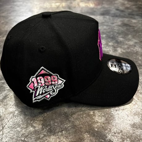 USA買付  NY Cooperstown Collection Purple Gradient Logo 9FORTY A-Frame  Cap Black/Pink 　NEWERA -86