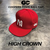 別注 クーパーズタウン HIGH CROWN×GOOD CAP CLUB NY_ CAP (RED) C-113