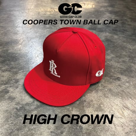 別注 クーパーズタウン HIGH CROWN×GOOD CAP CLUB LRS21 CAP(RED) C-110