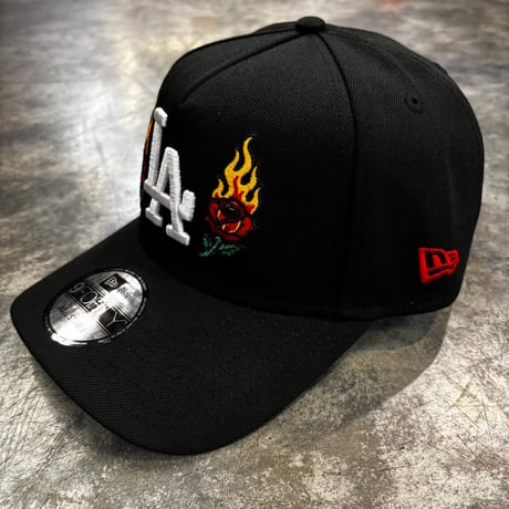 USA買付　Los Angeles Dodgers Flaming Rose 9FORTY A-Frame  Japanese Lantern Side Patch 　NEWERA -84