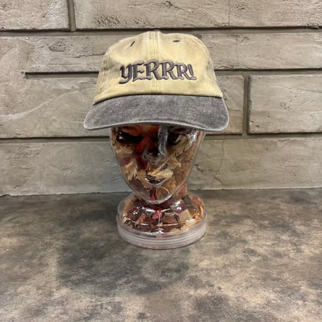 GC-YERRR! Cotton Cap BEIGE/BLACK GC-21