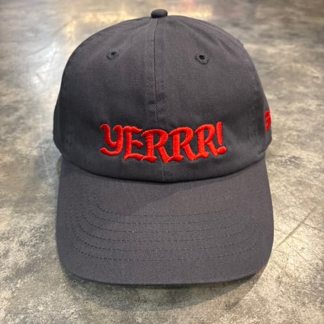 GC-YERRR! Cotton Cap L/XL CHARCOAL/RED GC-17
