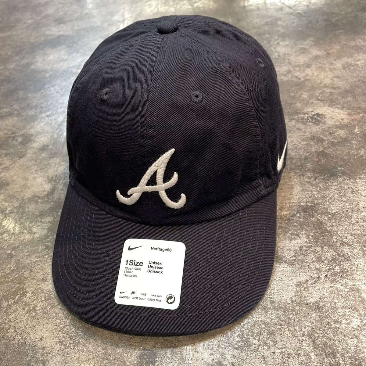 USA限定 NIKE×Atlanta Braves Heritage 86 DNAVY N-...