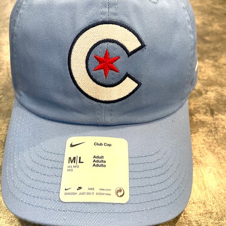 日本未発売モデル NIKE× Chicago Cubs Light Blue City Connect Club Adjustable Hat N-79