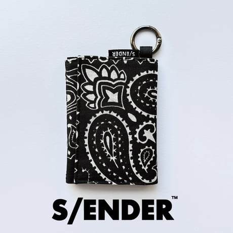 【7月中旬再入荷予定】S/ENDER - -"BANDANA" MULTI WALLET  <BLACK> SE-10