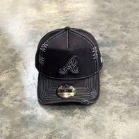 USA買付 Atlanta Braves 'Distressed And Worn' 9FORTY A-Frame NEWERA-54