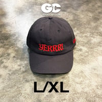 GC-YERRR! Cotton Cap L/XL CHARCOAL/RED GC-17