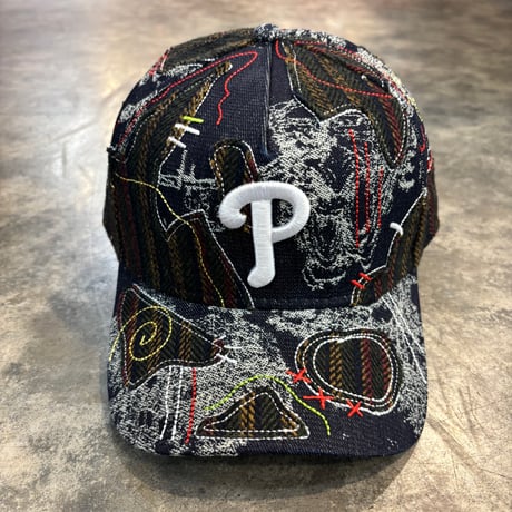 USA買付 Philadelphia Phillies 'Running Stitch' 9FORTY A-Frame Snapback NEWERA -27