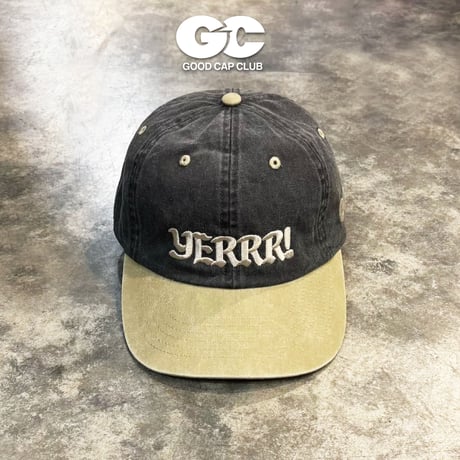 GC-YERRR! Cotton Cap 　 BALCK/BEIGE  GC-22