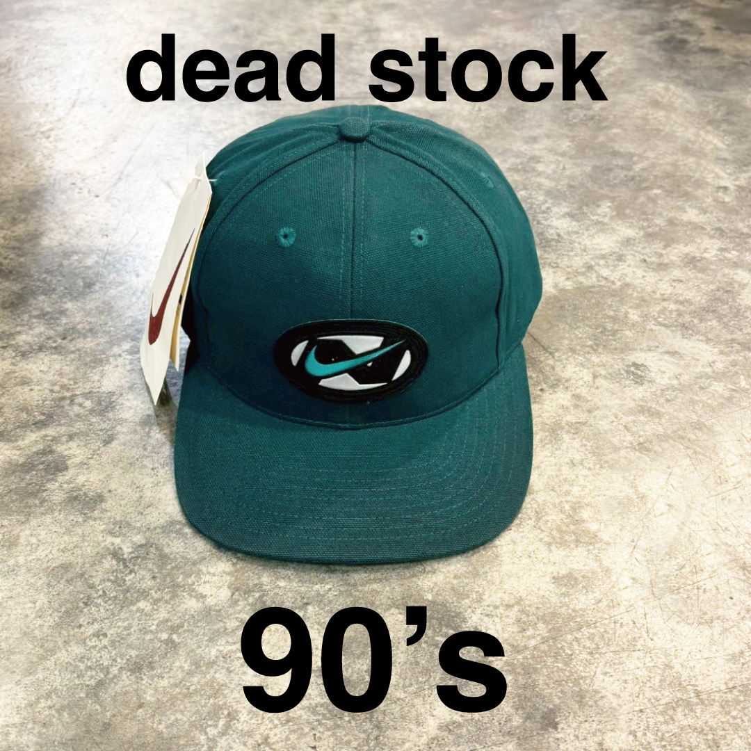 NIKE 90's “Swoosh Patch” Deadstock Cap GREEN N