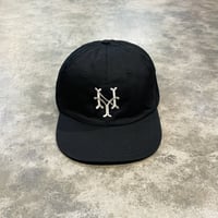 クーパーズタウン NYCC1947_WASHED CAP (Black) USED加工 C-23