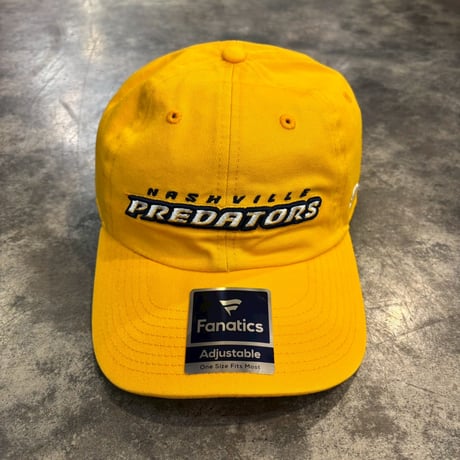 USA買付　Nashville Predators Fanatics Wordmark Core Fundamental Adjustable Hat - YELLOW US-17