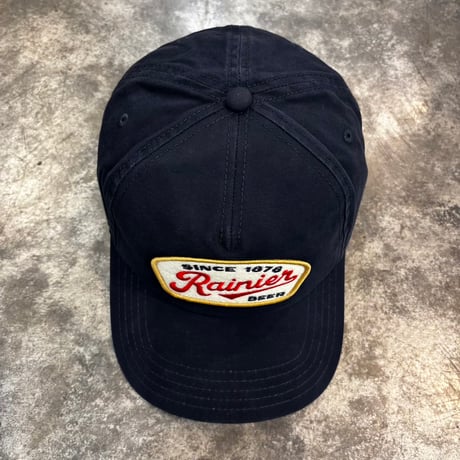 USA買付　American Needle / Rainier Beer】 Canvas Roscoe Adjustable Hat - Navy　 AN-20