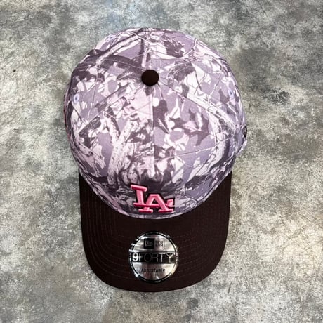 USA買付    Los Angeles Dodgers  Realtree Camo Brown Visor 9FORTY A-Frame Adjustable Cap　NEWERA -81