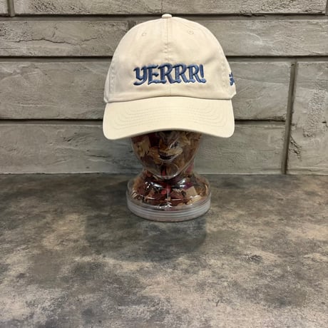 GC-YERRR! Cotton Cap L/XL  IVORY/SMOKY BLUE GC-16